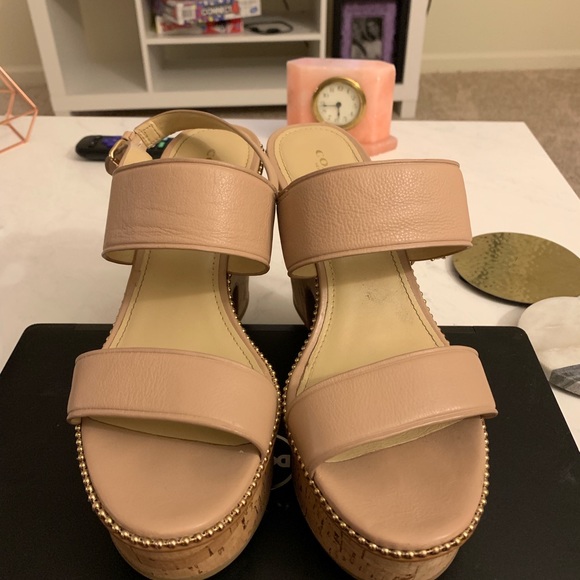 Coach Shoes - Genuine leather coach platform sandals